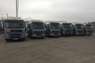 Some of the Fleet of tankers