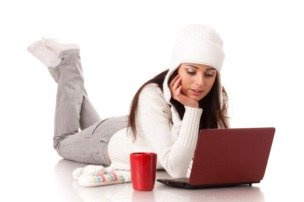 Young Woman on Laptop